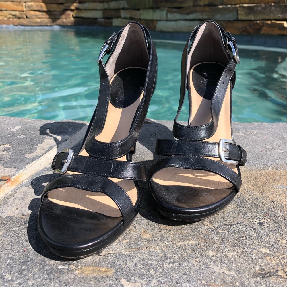 Cole Haan Black Heeled Sandals Size 8